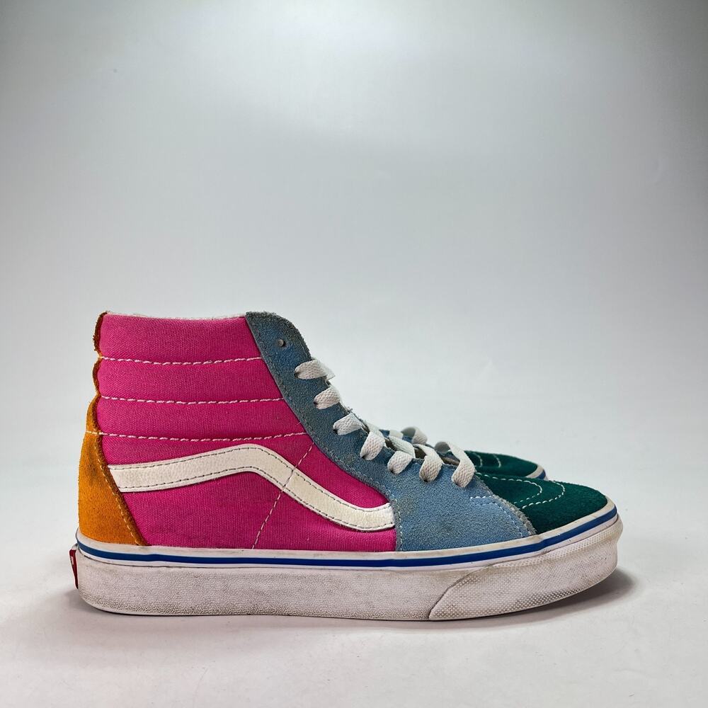 Vans Sk8-Hi Multicolor High Top Sneakers Skateboarding Shoes 500714 Women's Sz 6